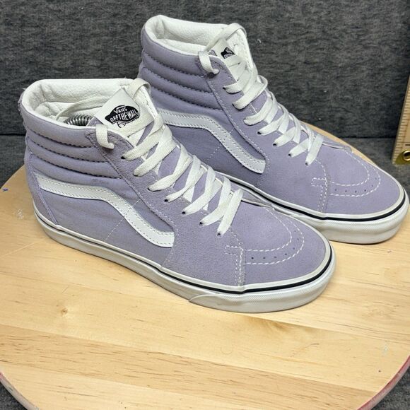 Vans Shoes - Vans Sk8-Hi Shoes Womens Size 7 Purple Lavender White High Top Skate Sneakers